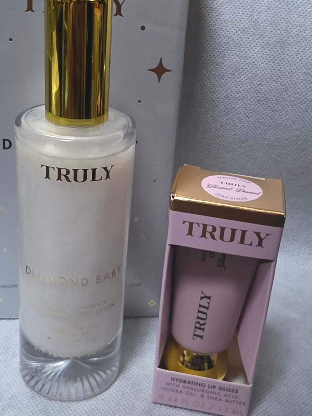 Truly Diamond Baby Body Serum & Lip Gloss Duo